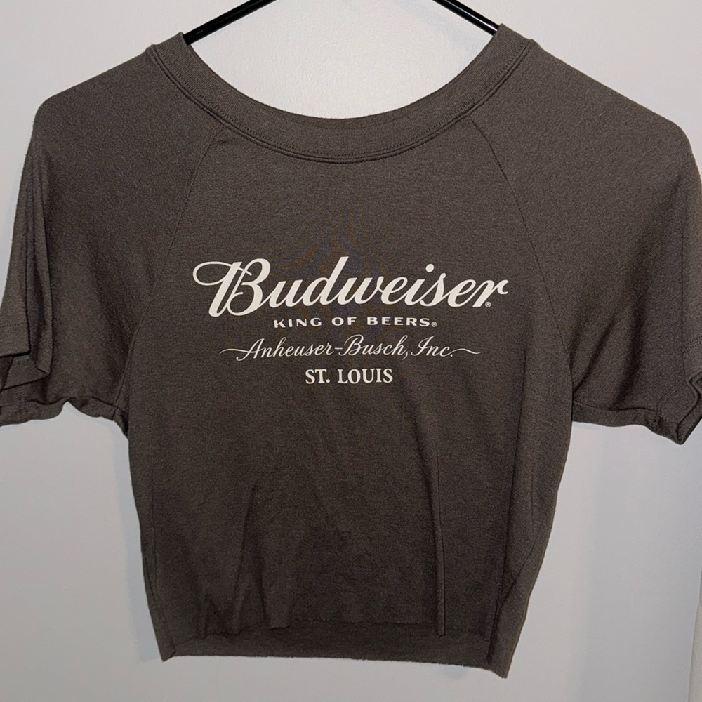 Budweiser By PacSun Brown St. Louis Cropped-Tee